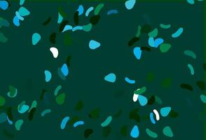 Light Blue, Green vector background with abstract forms.