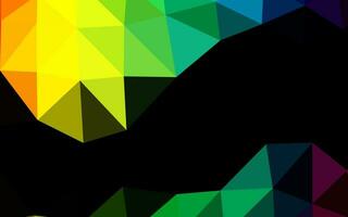 Dark Multicolor, Rainbow vector abstract mosaic background.