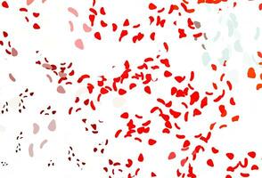 Light red vector background with abstract forms.