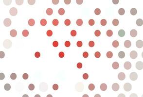 Light Red vector template with circles.