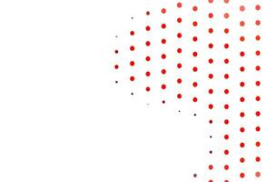 Light Red vector pattern with spheres.