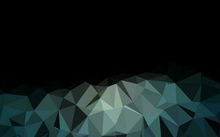 Dark Black vector polygonal template.