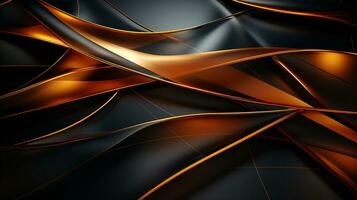 Abstract golden line pattern background photo