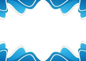 wave blue gradient background modern design vector