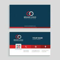 Professional business card design template vector