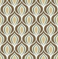 BEIGE VECTOR SEAMLESS BACKGROUND WITH GRAY AND BROWN ABSTRACT FIGURES IN ART DECO STYLE