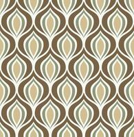 BEIGE VECTOR SEAMLESS BACKGROUND WITH GRAY AND BROWN ABSTRACT FIGURES IN ART DECO STYLE