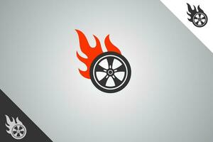 Wheel and rims logo. Minimal and modern logotype. Auto garage dealership brand identity design elements. Perfect logo for business related to automotive industry. Isolated background. Vector eps 10.