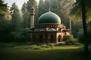 Islamic photo. Ramadan or kandil or islamic background photo. AI Generated photo
