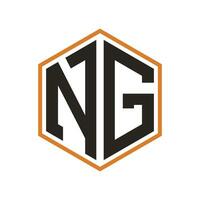 NG letter logo vector