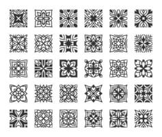 geométrico ornamento decorativo elementos vector colección