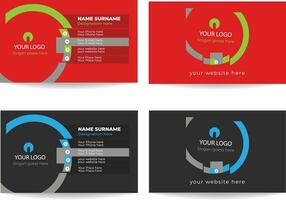 Unique Business card Design vector