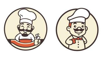 Smiling Uncle A Cartoon of vector illustration an chef Uncle in Uniform