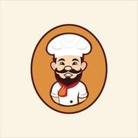 Smiling Uncle A Cartoon of vector illustration an chef Uncle in Uniform