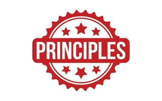 Principles rubber grunge stamp seal vector