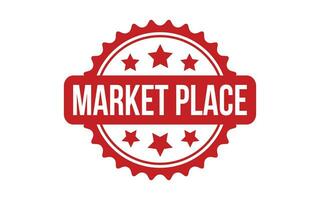 Market Place rubber grunge stamp seal vector