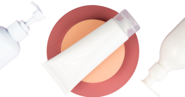 white cosmetic tube mockup png