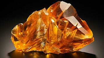 Photo of Topaz isolated on white background. Generative AI
