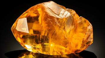 Photo of Topaz isolated on white background. Generative AI
