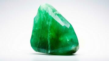 Photo of Jade isolated on white background. Generative AI
