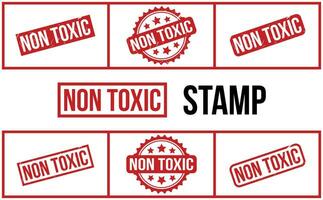 Non Toxic Rubber Stamp Set Vector