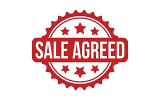 Sale Agreed rubber grunge stamp seal vector