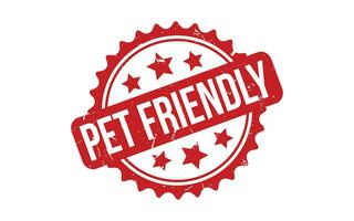 Pet Friendly rubber grunge stamp seal vector