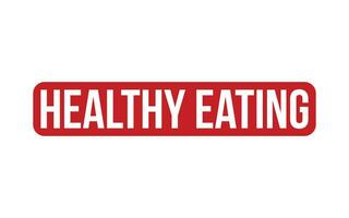 Healthy Eating rubber grunge stamp seal vector