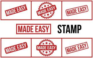 Made Easy Rubber Stamp Set Vector