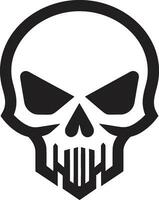 Stylish Attitude Monochromatic Groove of Black Skullhead Chic Rebellion Urban Swagger in Funky Skull Vector