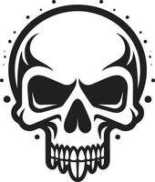 Urban Vibe A Cool Black Skull Revolution Elegance in Rebellion Funky Monochrome Skull Art vector