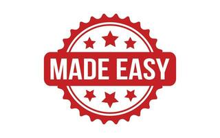 Made Easy rubber grunge stamp seal vector