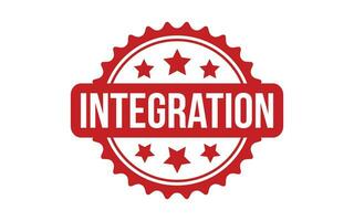 Integration rubber grunge stamp seal vector