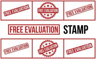 Free Evaluation Rubber Stamp Set Vector