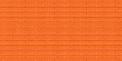 Orange brick wall background, Abstract geometric seamless pattern design, Vector illustration