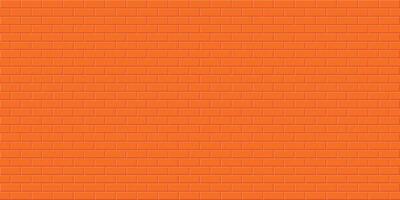 Orange brick wall background, Abstract geometric seamless pattern design, Vector illustration