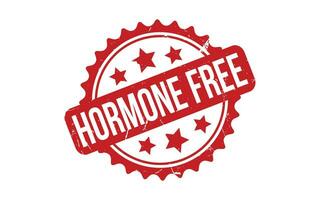 Hormone Free rubber grunge stamp seal vector