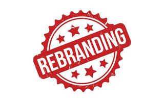 Rebranding rubber grunge stamp seal vector