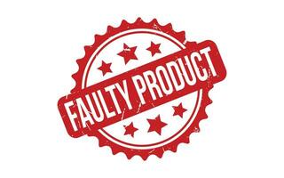 Faulty Product rubber grunge stamp seal vector