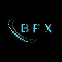 bfx letra logo creativo diseño. bfx único diseño. vector