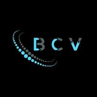 bcv letra logo creativo diseño. bcv único diseño. vector