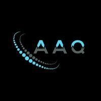 diseño creativo del logotipo de la letra aaq. aaq diseño único. vector