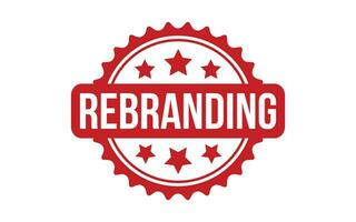 Rebranding rubber grunge stamp seal vector