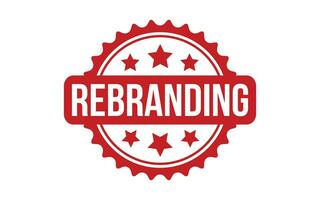 Rebranding rubber grunge stamp seal vector