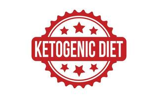 Ketogenic Diet rubber grunge stamp seal vector