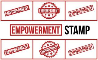 Empowerment Rubber Stamp Set Vector