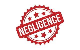 Negligence rubber grunge stamp seal vector