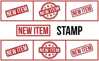 New Item Rubber Stamp Set Vector