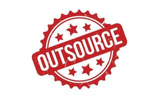 Outsource rubber grunge stamp seal vector