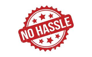 No Hassle rubber grunge stamp seal vector